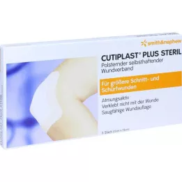 CUTIPLAST Plus Apósito estéril de 7,8 x 15 cm, 5 uds