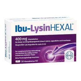 IBU-LYSINHEXAL Comprimidos recubiertos con película, 50 uds