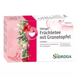 SIDROGA Té de frutas Wellness con granada, bolsita filtrante, 20 x 2,0 g