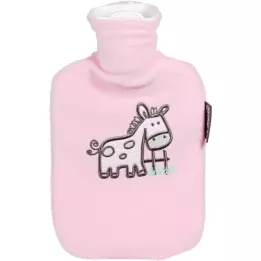 FASHY Bolsa de agua caliente para niños, forro polar, rosa, 1 pz