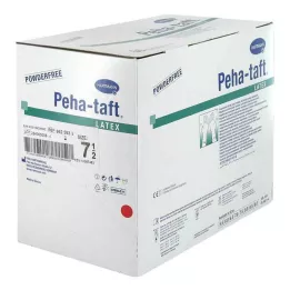 PEHA-TAFT Guantes de látex OP-Gr. 7.5, 50x2 pz