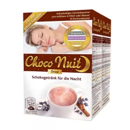 CHOCO NUIT Bebida de chocolate en polvo Goodnight, 20 uds