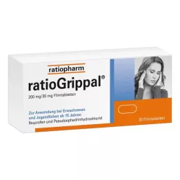 RATIOGRIPPAL Comprimidos recubiertos con película de 200 mg/30 mg, 20 uds