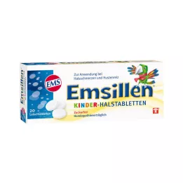 EMSILLEN Pastillas para la garganta para niños sabor vainilla, 20 uds