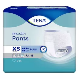 TENA PANTS plus XS Pantalones desechables ConfioFit de 50-70 cm, 14 piezas