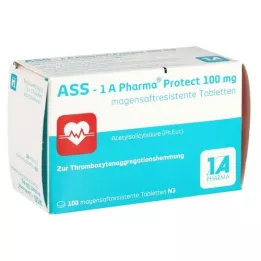 Culo 1 A Pharma Protege 100 mg Tabletas resistentes a las gástricas, 100 pz
