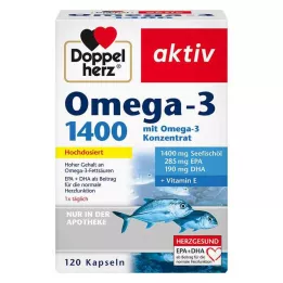 DOPPELHERZ Omega-3 1.400 cápsulas, 120 piezas