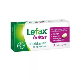 LEFAX Cápsulas líquidas intens 250 mg de simeticona, 20 uds