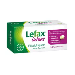 LEFAX Cápsulas líquidas intens 250 mg de simeticona, 50 uds