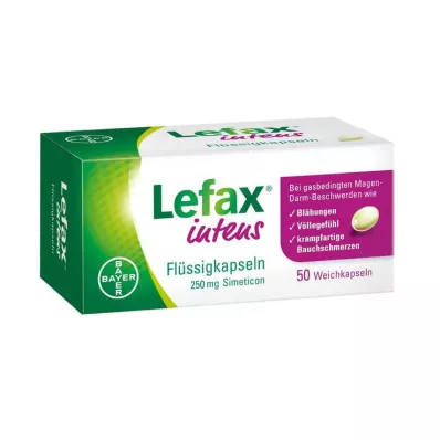 LEFAX Cápsulas líquidas intens 250 mg de simeticona, 50 uds LEFAX Cápsulas líquidas intens 250 mg de simeticona, 50 uds
