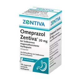 OMEPRAZOL Zentiva 20 mg para la acidez de estómago, 14 uds