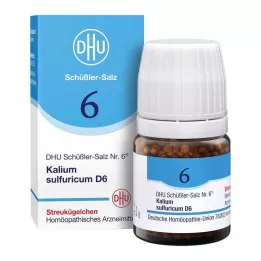BIOCHEMIE DHU 6 Glóbulos D 6 de Kalium sulfuricum, 10 g