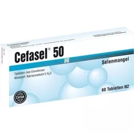 CEFASEL 50 μg de tabletas, 60 pz