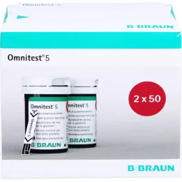 Tiras de prueba de prueba omnita 5, 2x50 pz