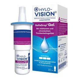 HYLO-VISION Gotas oftálmicas SafeDrop Gel, 10 ml