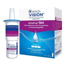 HYLO-VISION Gotas oftálmicas SafeDrop Gel, 2X10 ml