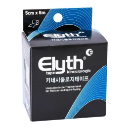 Elyth Tape Kinesiología 5 cm x 5 m negro, 1 pieza