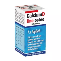Tabletas de cine de calcio D UNO OSTEO, 30 pz
