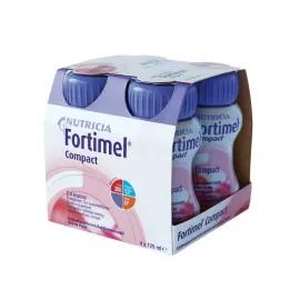 FORTIMEL Compact 2.4 Sabor Fresa, 4X125 ml