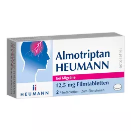 ALMOTRIPTAN Heumann para la migraña, comprimidos recubiertos con película de 12,5 mg, 2 uds