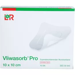 VLIWASORB Comp. superabsorbente Pro estéril 10x10 cm, 10 uds