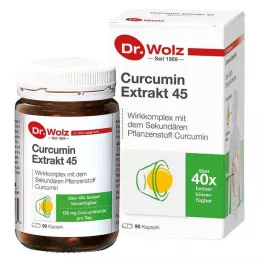 CURCUMIN EXTRAKT 45 cápsulas Dr.Wolz, 90 uds
