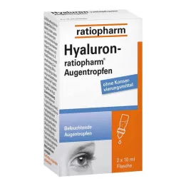 HYALURON-RATIOPHARM Gotas para los ojos, 2X10 ml