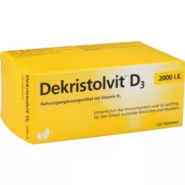 DEKRISTOLVIT D3 2,000, es decir, tabletas, 120 pz