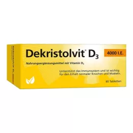 DEKRISTOLVIT Tabletas D3 4.000 UI, 60 uds