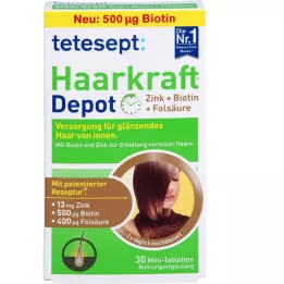 Tetesept Tabletas de películas de depósito peludo, 30 pz