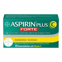 ASPIRIN plus C forte 800 mg/480 mg comprimidos efervescentes, 10 uds
