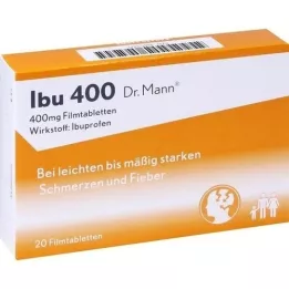 IBU 400 Tabletas recubiertas de película Dr.Mann, 20 pz