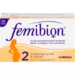 Femibion Embarazo 2 D3 + DHA + 400 μg de folato, 2x30 pz