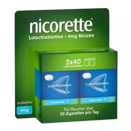 NICORETTE Pastillas prensadas de menta fresca de 4 mg, 80 uds
