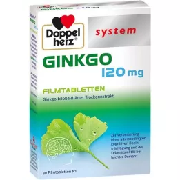 DOPPELHERZ Ginkgo 120 mg de tabletas recubiertas de película, 30 pz