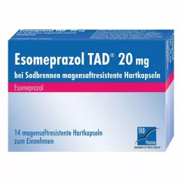 ESOMEPRAZOL TAD 20 mg para la acidez de estómago, cápsulas duras, 14 uds