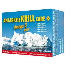 ANTARKTIS Cápsulas de Krill Care, 60 uds