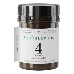 SCHÜSSLER No.4 Kalium chloratum D 6 tabletas, 400 uds
