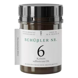 SCHÜSSLER NR.6 Kalium sulfuricum D 6 tabletas, 1000 uds