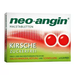 NEO-ANGIN Pastillas para la garganta con sabor a cereza