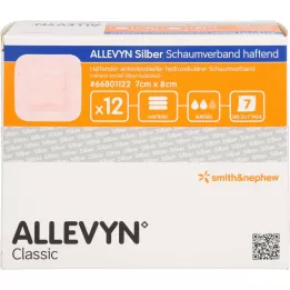 ALLEVYN Compuesto de espuma plateada 7x8 cm adhesivo, 12 pz