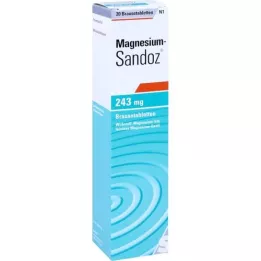 MAGNESIUM SANDOZ 243 mg de tabletas efervescentes, 20 pz