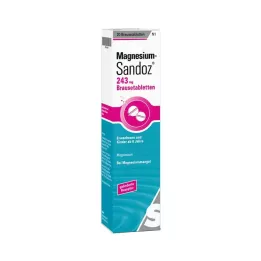 MAGNESIUM SANDOZ Comprimidos efervescentes de 243 mg, 20 uds