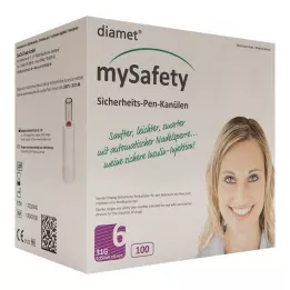 DIAMET mySafety Bolígrafo de seguridad Kan.31 G 0,25x6 mm, 100 uds