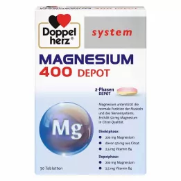 DOPPELHERZ Tabletas de magnesio 400 Depot, 30 uds