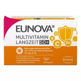 EUNOVA Cápsulas de larga duración 50+, 30 uds