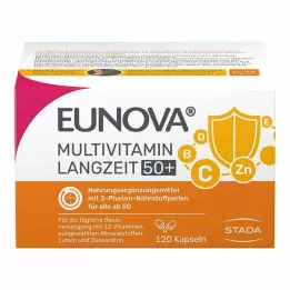 EUNOVA Cápsulas de larga duración 50+, 120 uds