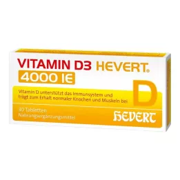 VITAMIN D3 HEVERT Comprimidos de 4.000 UI, 30 uds