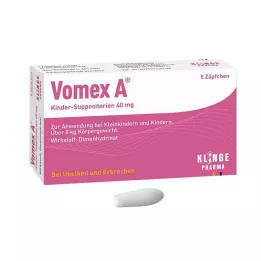 VOMEX Supositorios para niños de 40 mg, 5 uds