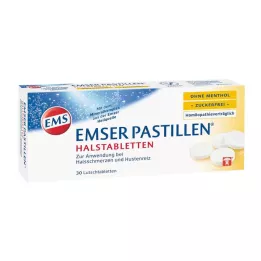 EMSER Pastillas sin mentol y sin azúcar, 30 uds
